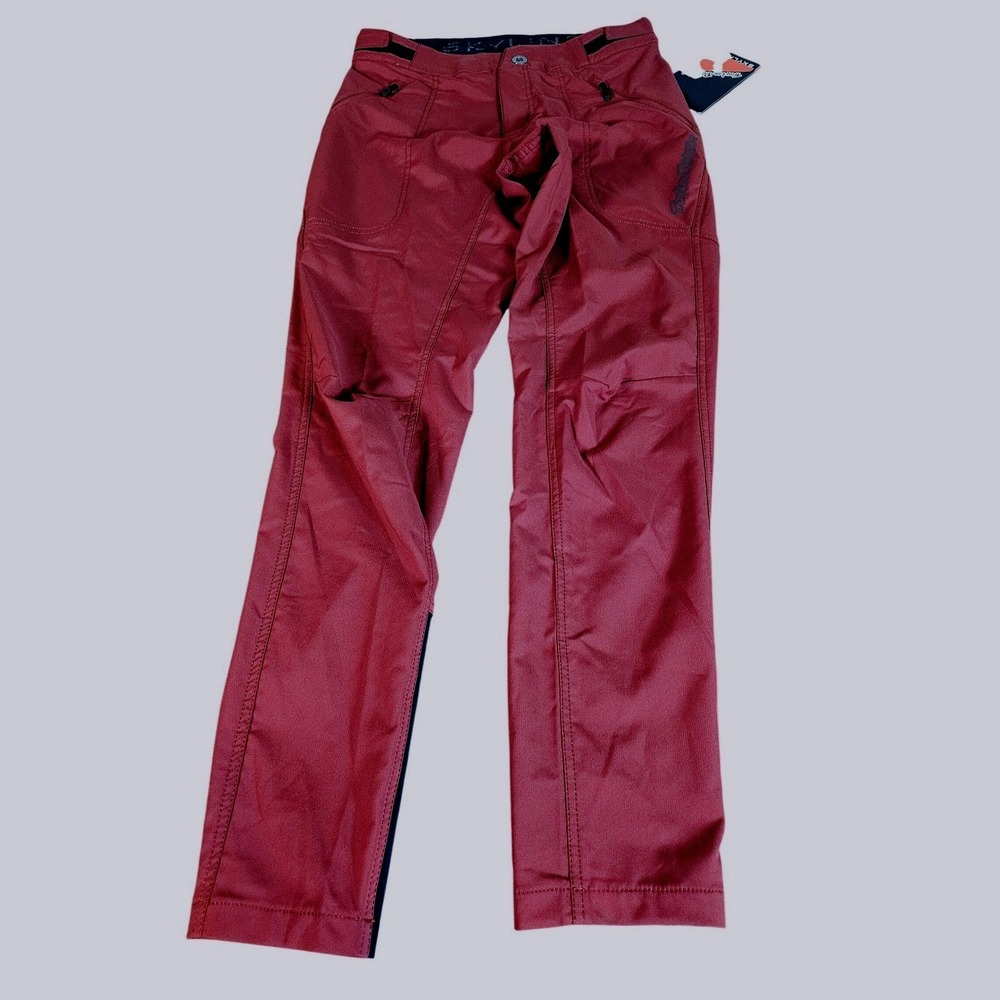 Troy Lee Designs Skyline MTB Pants Mens 30 Maroon Red Performance Biking